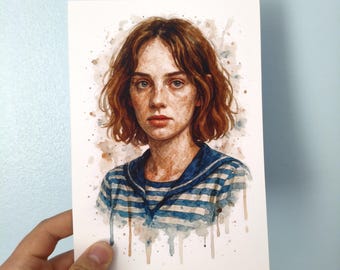 Robin Buckley Watercolor Style Print ( A5 / A4 )