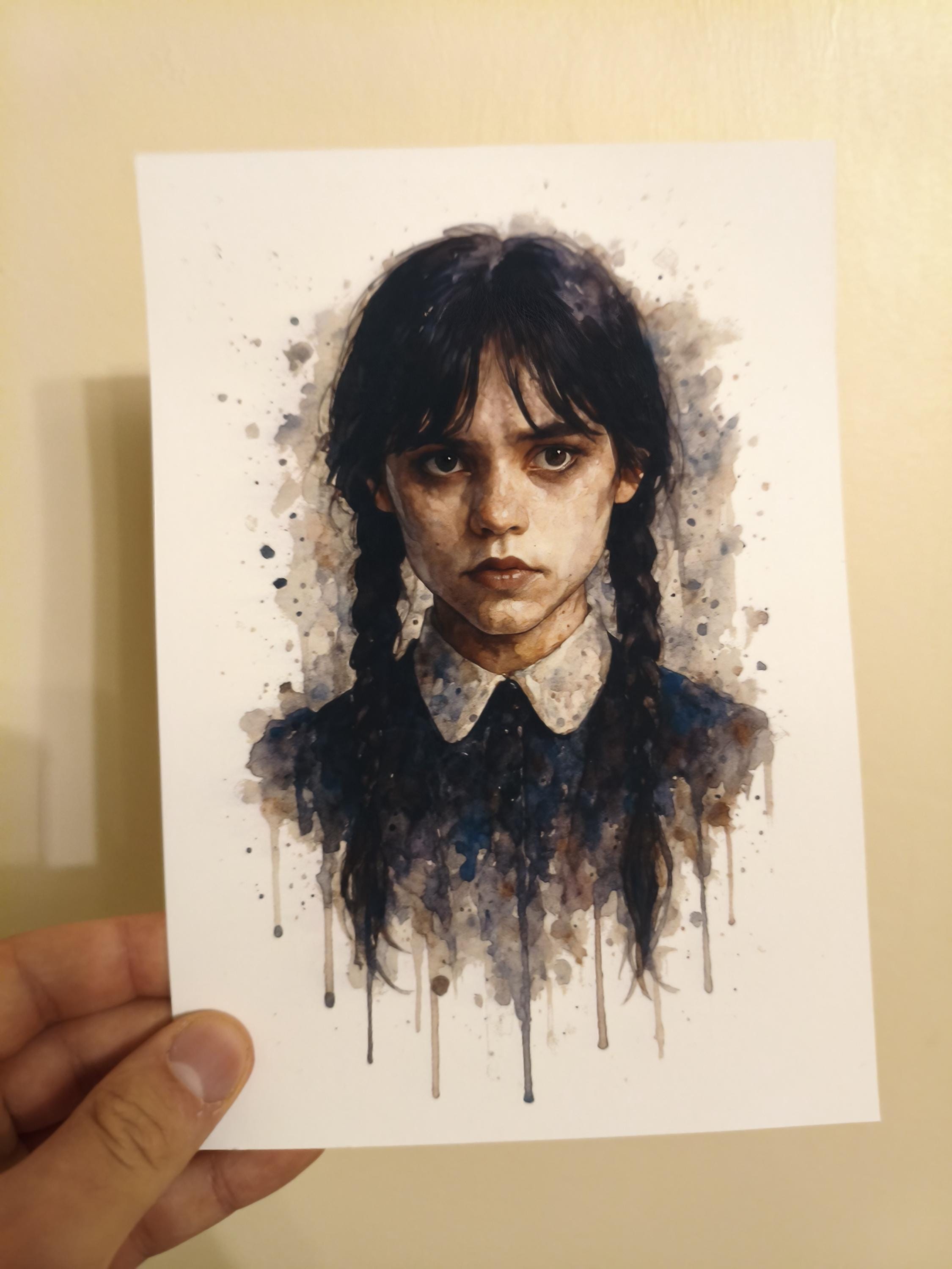 thumbnail image 2 of Wednesday Addams Art Print - A4 Framed Poster - Bedroom Wall Decor - UK Made 2 of 4