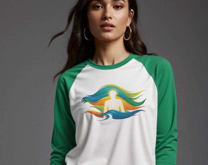 Meditative Waves Raglan Shirt | Unisex Three-Quarter Sleeve Tee, Spiritual Apparel, Mindfulness Gift, Cozy Weekend Wear, Meditation [...]