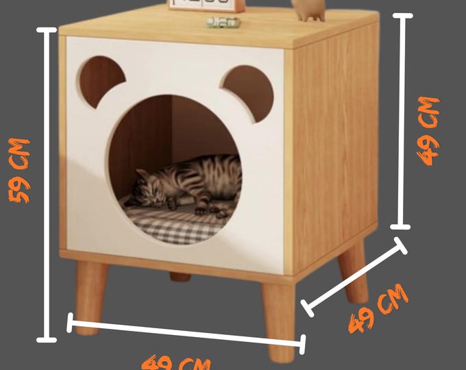 Cat House Luxurious Wooden Stylish and Comfortable For those who love their cats