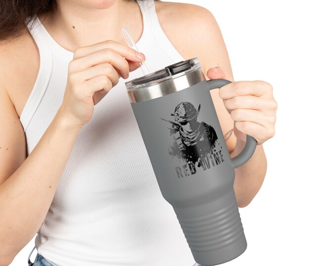 40oz Personalized Adventure Tumbler: Stylish Insulated Mug for Outdoor Enthusiasts & Road Trips