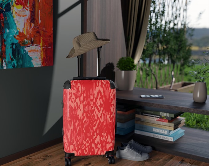 Artistic Travel Suitcase: Unique Carry-On Luggage for Stylish Vacations & Adventurous Journeys