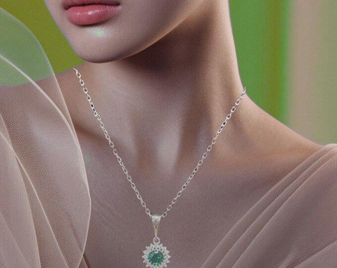 Elegant Easter 925 Sterling Silver Jewelry Set: Necklace & Earrings Gift for Women ( For special orders please write )