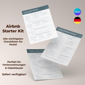 Zestaw startowy Airbnb – listy kontrolne dla gospodarzy | Przed pierwszą rezerwacją, sprzątanie, zameldowanie/wymeldowanie i bonus | Płótno | PDF-y | Natychmiastowe pobranie