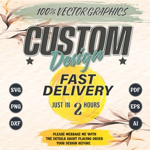 Design gráfico personalizado, entrega rápida em 2 horas (svg, png, pdf, eps, ai)