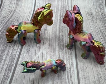 Three Flexy Horses all color change