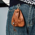 Genuine Leather Drawstring Bag, Vintage Coin Purse & Key Pouch product logo
