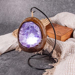 Amethyst Geode Lamp - Etsy