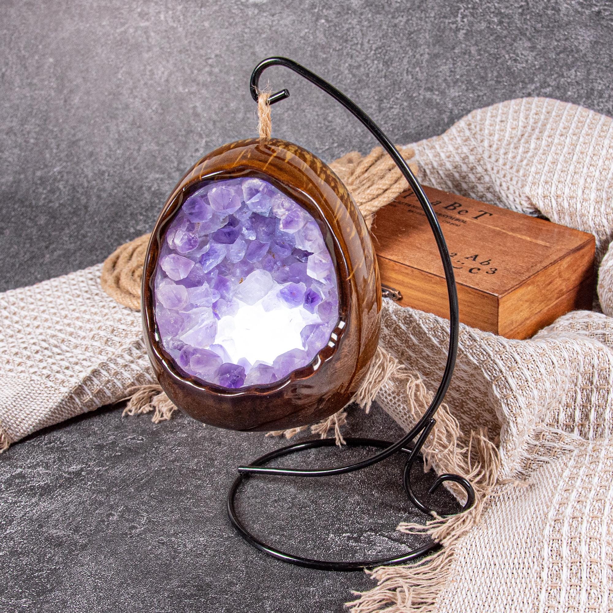 Amethyst lamp - Etsy 日本