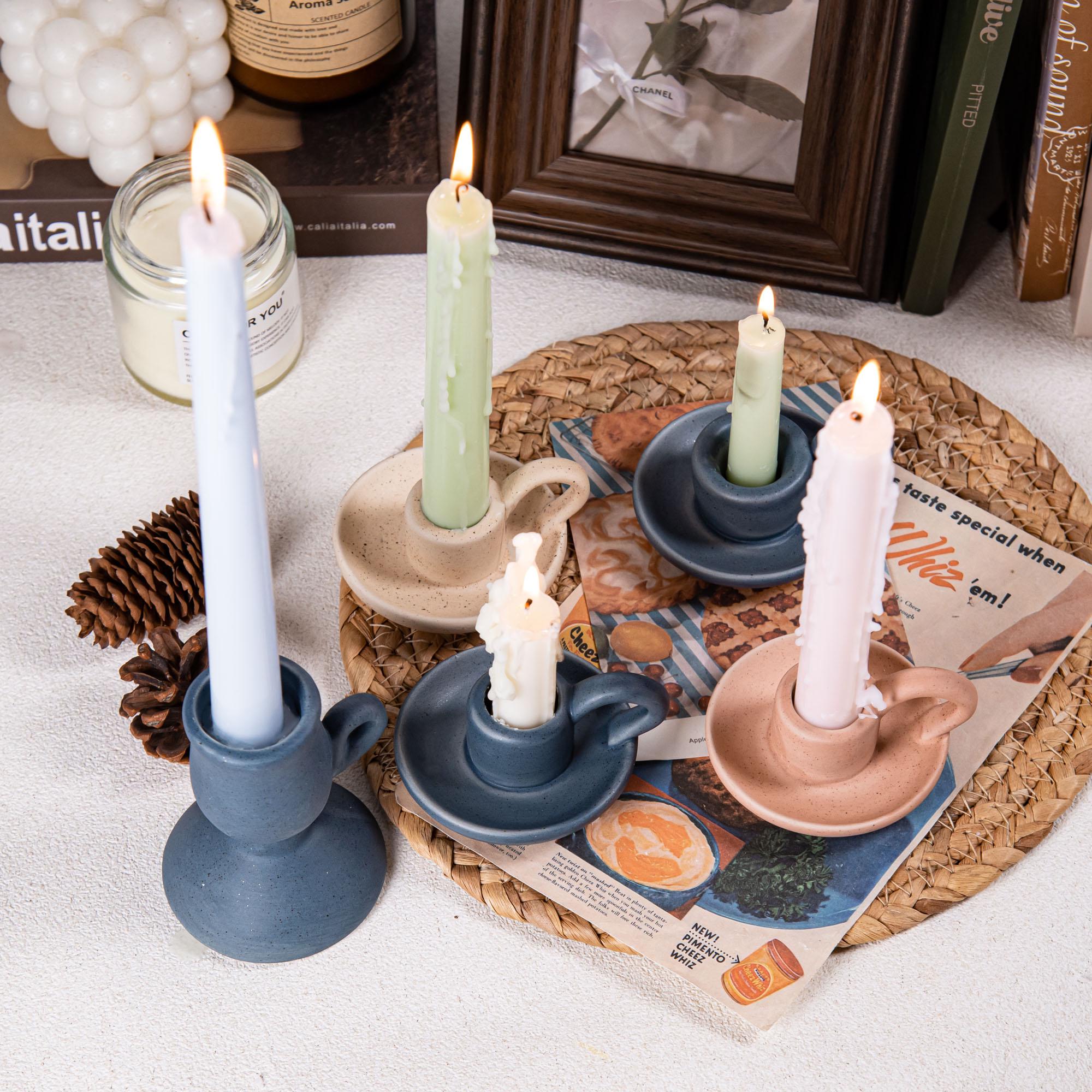 Bougeoirs De Noël Bougeoir Bougeoirs En Céramique Sapin De Noël Porte-Bougies À Thé Table De