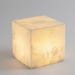 Handmade Marble Cube Table Lamp, Natural Stone Bedside Light, Modern ...
