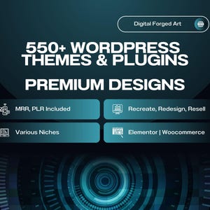 550+ WordPress Themes Bundle. Editable website templates.Done for you web templates. Master Resell Rights I PLR Included.