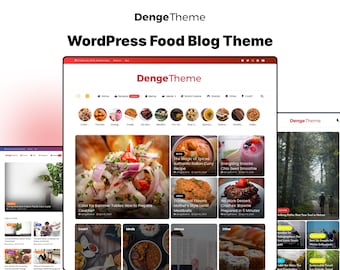WordPress Food Blog Theme - Food Blog WordPress Web Templates