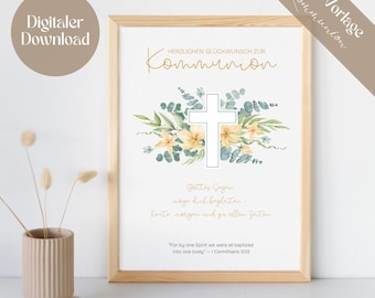 Money gift for communion | creative gift for girls and boys | DIY gift idea | last-minute gift cross