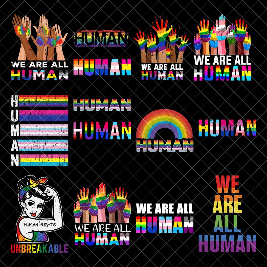 HUMAN LGBT Flag Gay Pride Month Transgender Rainbow Lesbian, Human LGBT ...