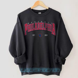 Philadelphia Baseball Sweatshirt, Vintage Philadelphia Baseball Crewneck, Philadelphia Fan Gift, Baseball Philadelphia Sweatshirt