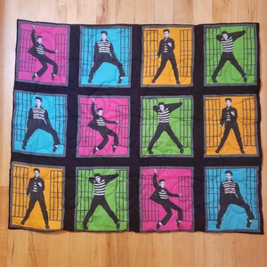 Elvis Presley Blanket, Baby Blanket, Elvis Presley Gifts, Handmade, One of a Kind Baby Gift, Green
