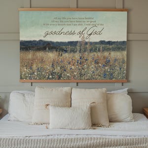 Worship Lyrics Wall Art Christian Canvas Tapestry Scripture Display Faith Based Decoration Vintage Floral Background Design Extra Large Wall Hanging Inspirational Home Decor Prayer Room Accent Piece Bedroom Artwork Nursery Display Spiritual
