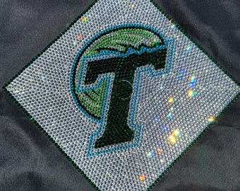 Rhinestone Graduation Cap, Bling Grad Cap, Bedazzled Grad Cap, College ...