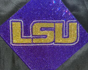 Rhinestone Graduation Cap, Bling Grad Cap, Bedazzled Grad Cap, College ...