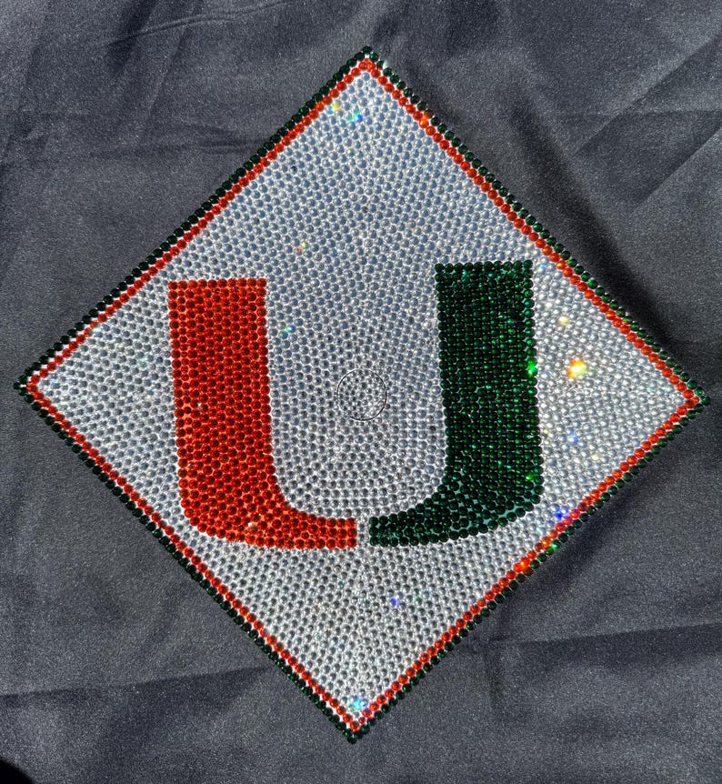 Cal Poly Rhinestone Grad Topper Custom Rhinestone Graduation Cap Topper: Bling Bedazzled Grad Cap, Grad ...