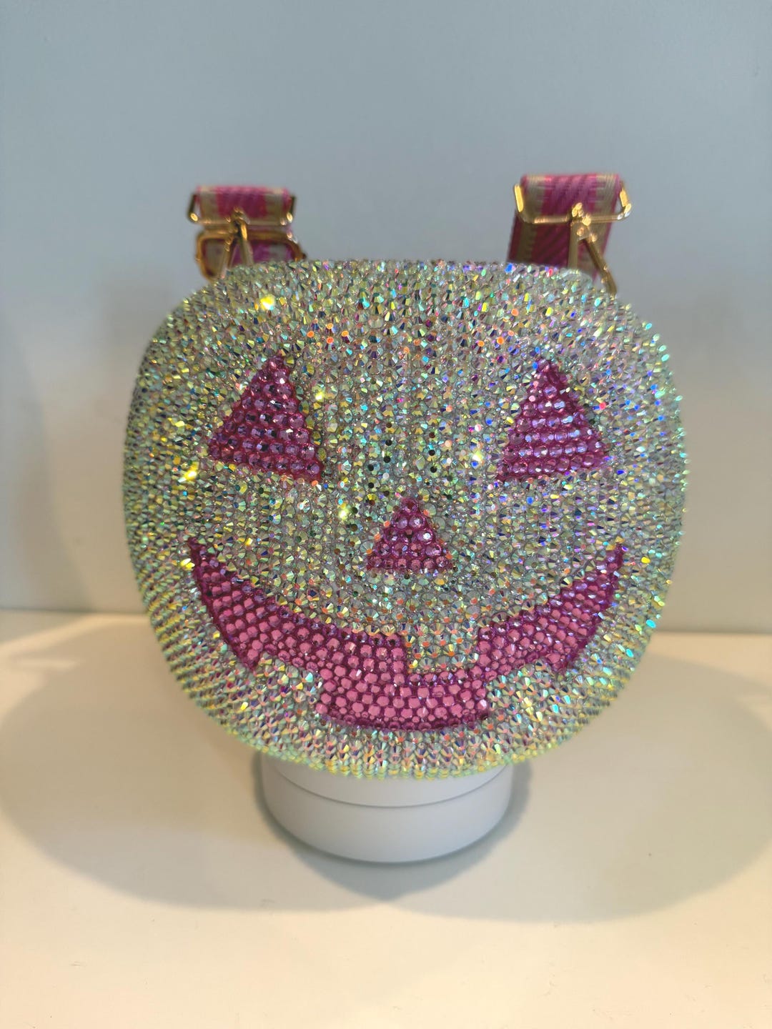 Bling Bedazzled Halloween Pumpkin Bucket - Etsy
