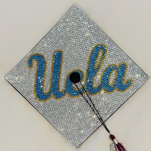 Rhinestone Graduation Cap, Bling Grad Cap, Bedazzled Grad Cap, College ...