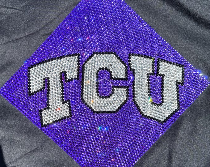 Rhinestone Graduation Cap, Bling Grad Cap, Bedazzled Grad Cap, College ...