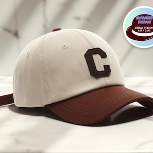 Gorra unisex con parche de letras / Gorra de béisbol ajustable para exteriores / Gorra deportiva informal / Protección solar para primavera y verano