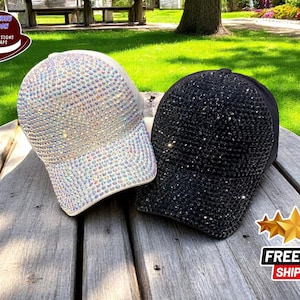 Sequined Rhinestone Cotton Cap: Street Style Snapback Hat