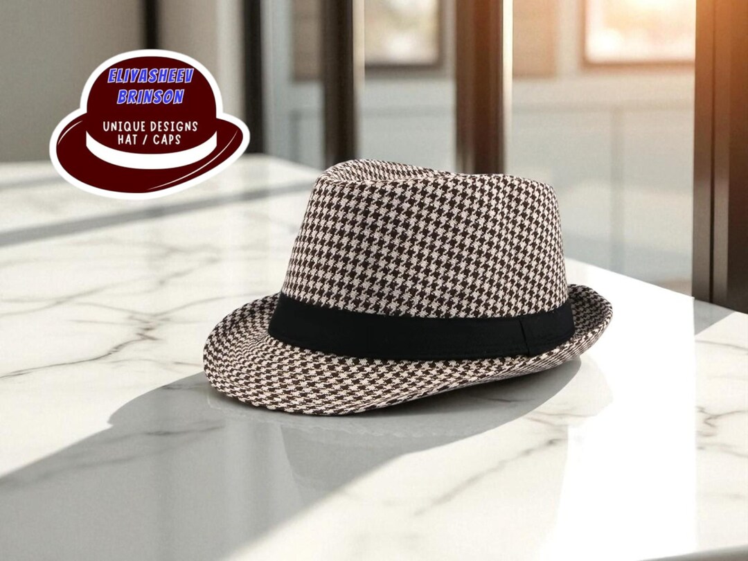 Checked Men's Hat: Classic Formal Cap - Spring & Autumn - Etsy