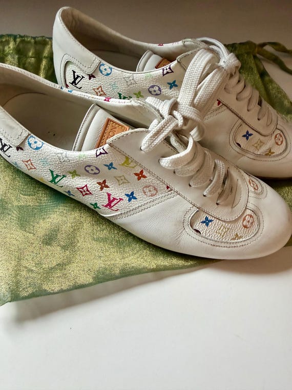 Louis Vuitton Multicolore Sneakers, Size 37, Rare 2004 Murakami, Authentic