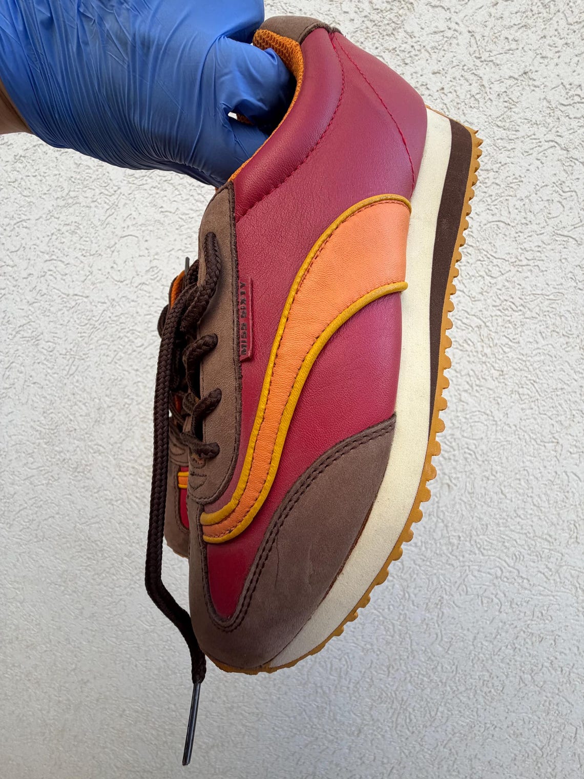 Miss Sixty Sneakers, NIB, Size 39, Y2K Retro, Red Orange Yellow Chunky Sole, foto 4 di 5