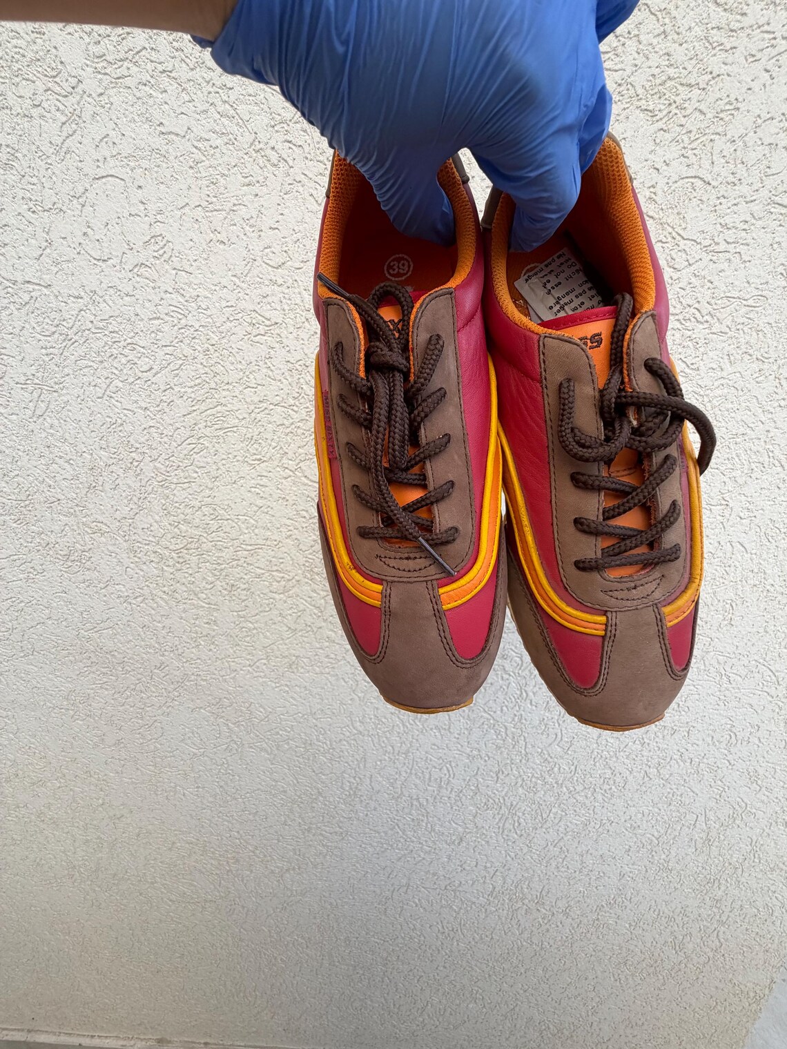 Miss Sixty Sneakers, NIB, Size 39, Y2K Retro, Red Orange Yellow Chunky Sole, foto 3 di 5