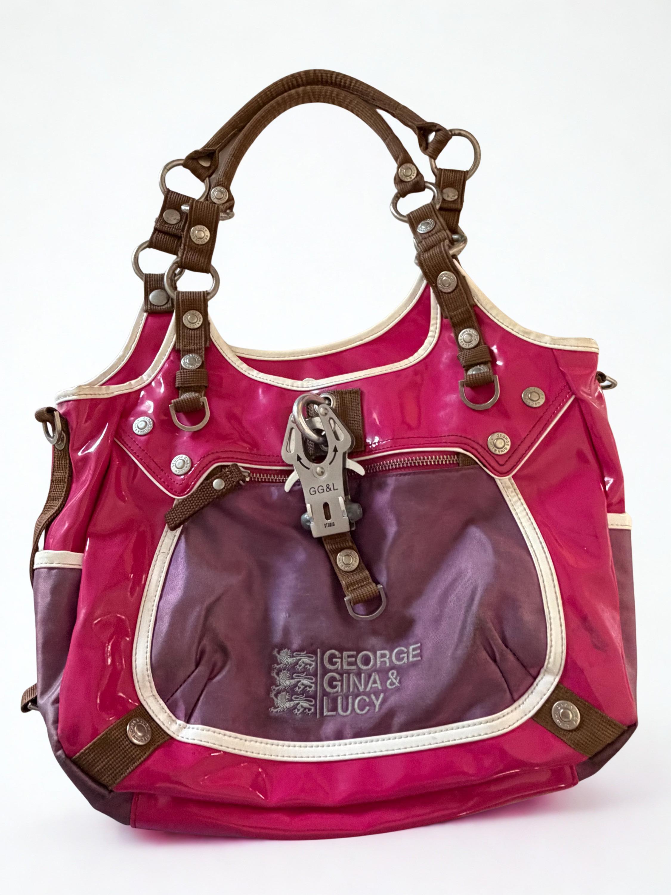 Vintage GGL Pink Purple George Gina & Lucy Bag, Zona Caliente