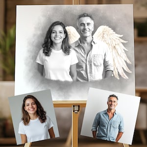 Pai falecido adiciona ente querido à foto, Memorial do Dia das Mães, Presente em memória da mãe com foto, Ente querido falecido na foto, Presente para o pai