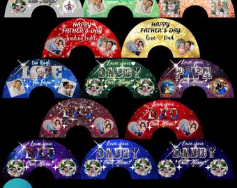 20 Father’s Day Clack Fan Design Canva Editable Template, Fully Editable In canva Canva Father&#39;s Day Fan 26&quot;X13&quot; Chinese Fan Design