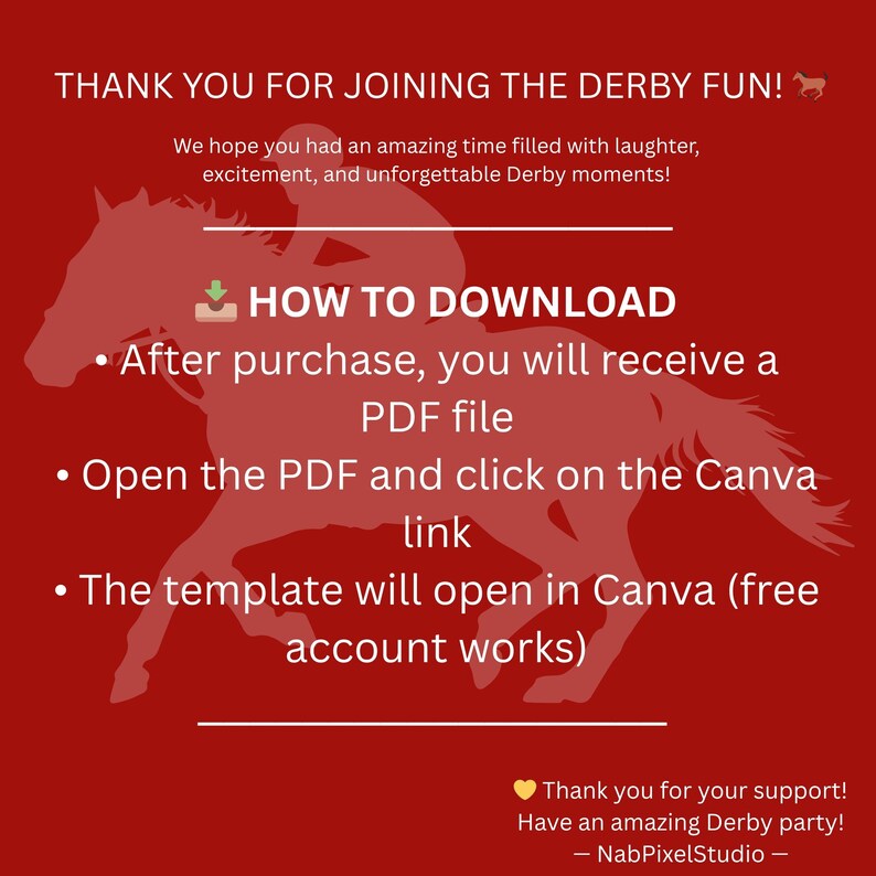 Kentucky Derby 2026 Party Games Bundle Printable Bingo, Betting