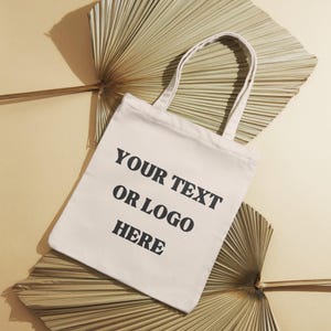 Customizable Canvas Tote Bag with Full-Color Printing, Sustainable Cotton Bag for Shopping, Work, Branding, and Everyday Use