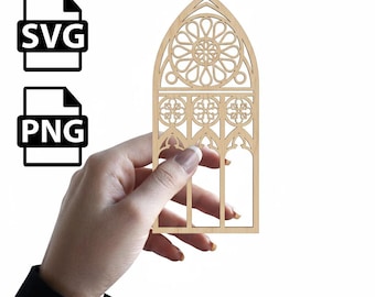 Gothic Arch SVG | Medieval Window Laser Cut File (Digital Download)