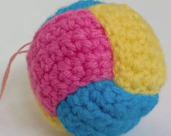 Handmade Crochet Ball Purse Charm: Hanging Accessory