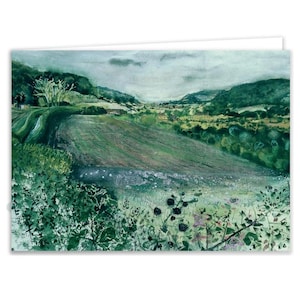 Devil’s Dip Shoreham Kent Landscape Greeting Card