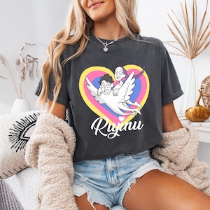 Kpop Demon Hunters Shirt,Jinu & Rumi Heart Shirt,Kpop Sajaboys,Kpop Huntrix,Tee For Kpop Demon Hunters Fans,Rujinu Shirt,Rujinu Vintage Tee