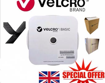 VELCRO® Brand Sew On Hook & Loop Tape: Black/White, Various Widths and Lengths