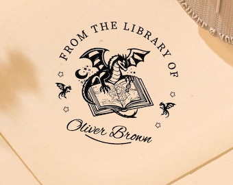 Timbro a secco personalizzato per biblioteca / Regalo personalizzato per amanti dei libri