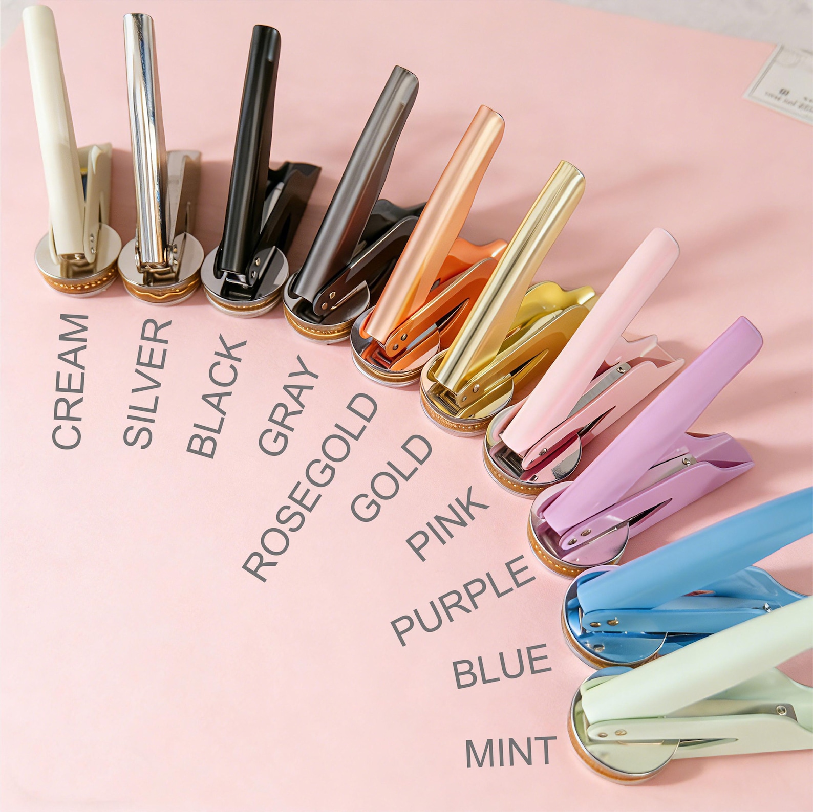 Personalized Wedding Embosser | G5, CREAM | K & J