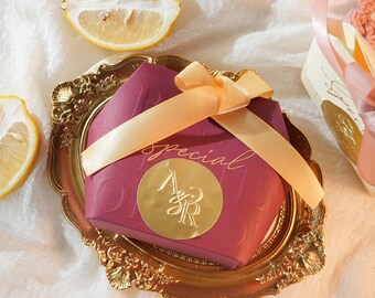 Monogramma personalizzato per matrimonio in rilievo / Logo personalizzato per coppia per inviti, menu, bomboniere e programmi di nozze