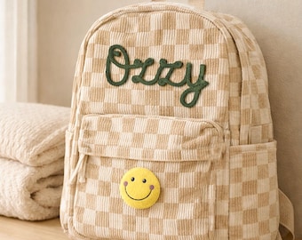 Personalisierte Name Kindertasche, großer Rucksack, Grundschulrucksack, Jungen zurück zu Schulgeschenk