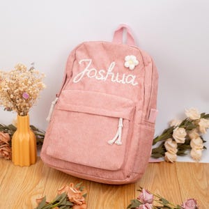 Sacs à dos personnalisés en velours côtelé pour tout-petit, Sac à dos personnalisé pour tout-petit, Sac à dos pour l'école, Cadeau de rentrée scolaire, Cadeau pour enfant, Cadeau pour la maternelle, Sac pour enfant