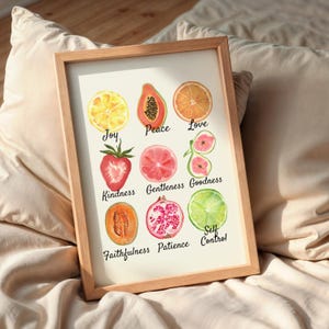 Frucht des Geistes Druck: Christliche Bibel Vers Wandkunst (Digitaler Download